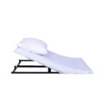 Deluxe Bed Backrest White Cotton Fitted Sheet 1000
